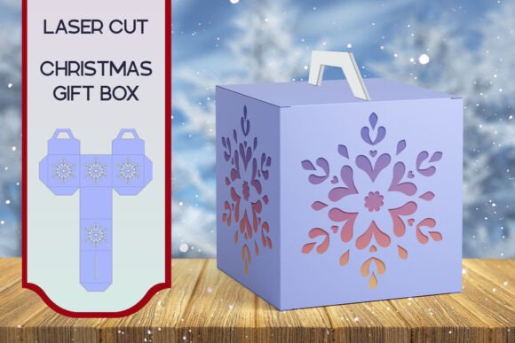 3D SVG Christmas Gift Box Review