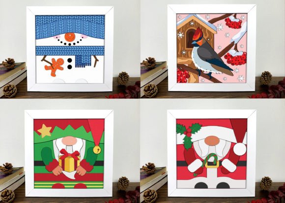 3D SVG Christmas Shadow Box Review