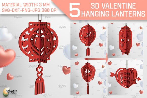 3D Valentine Lanterns: 3D SVG Shapes Review