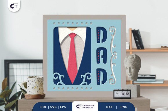 Dad 3D SVG for Father S Day Design