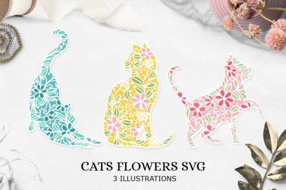 Layered Paper Cut Cats SVG: 3D Shapes Review