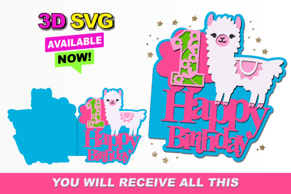 Llama Card 3D SVG: Elevating Shapes for Modern Web Design