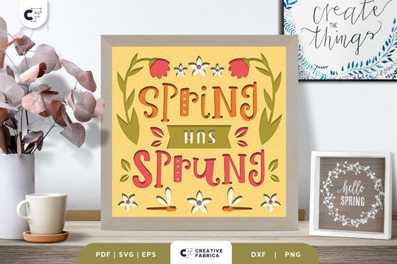 Spring 3D SVG for Seasons Decor