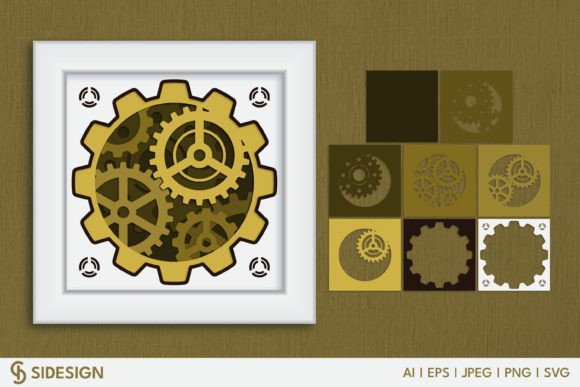 Steampunk 3D Shadow Box: A Publisher’s Review of This 3D SVG Asset for Editorial Use