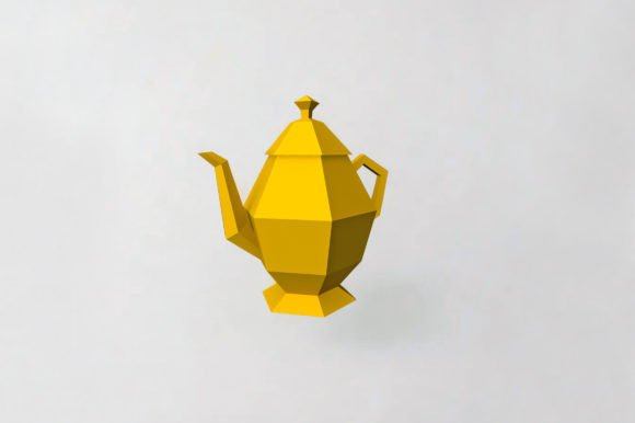 Vintage Kettle 3D SVG for Gift Boxes